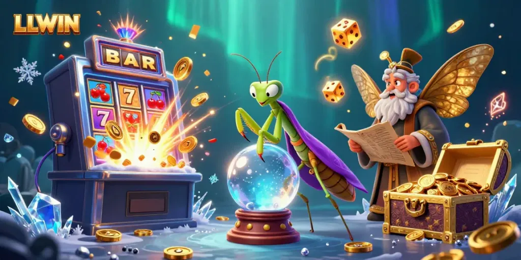 Experience the thrill of LLWIN with vibrant slot machines and enchanting characters