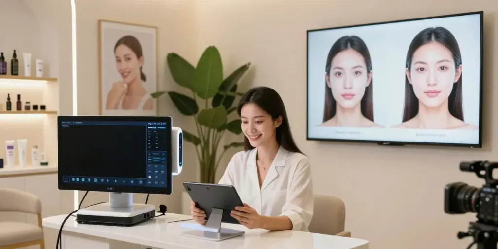 Exploring alternatives to QOVES in a modern beauty analysis salon.