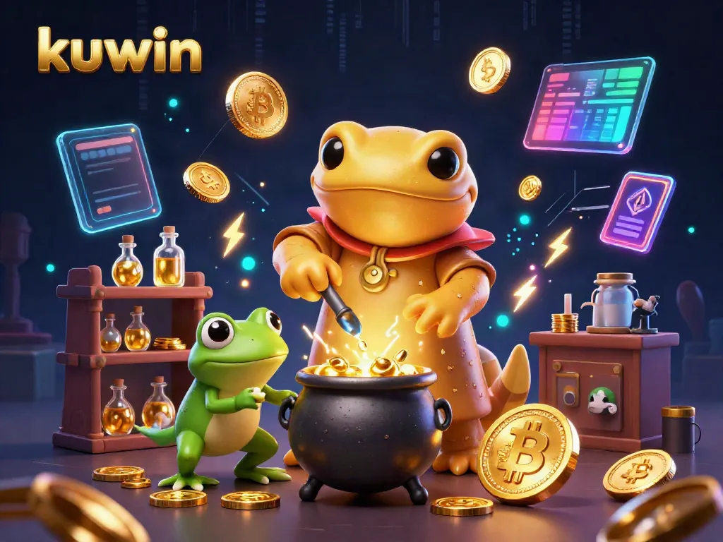 Engage with kuwin's thrilling gaming environment showcasing vibrant coins, and captivating characters.