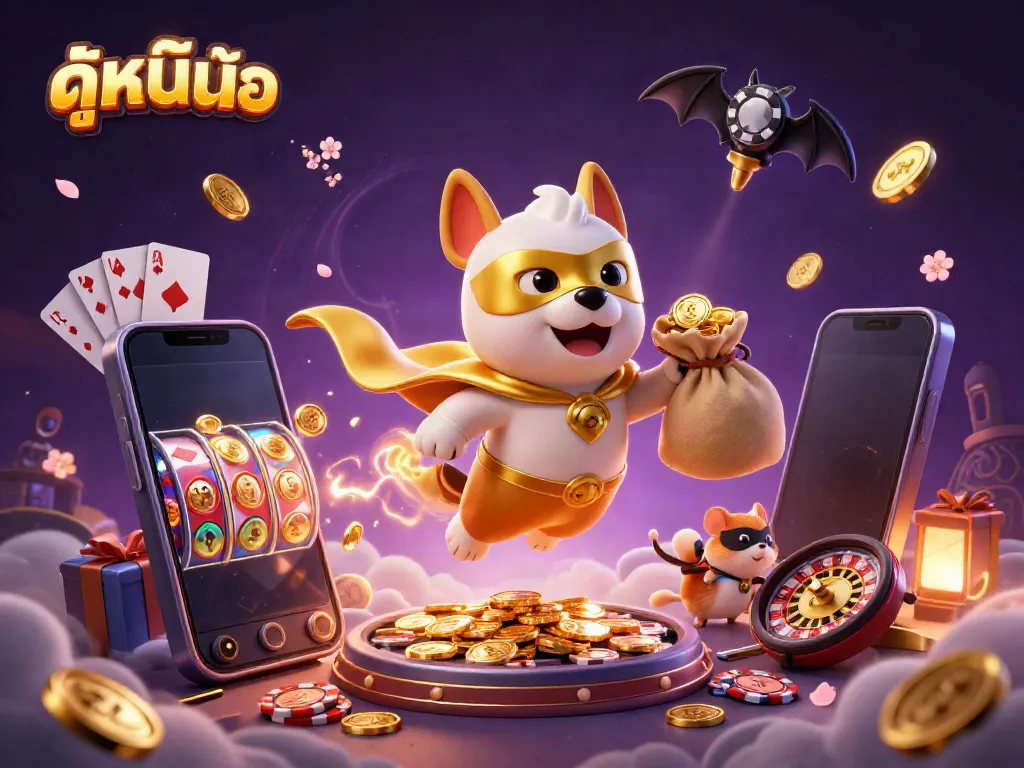 Experience ดูหนังออนไลน์ with a superhero dog and hamster in a thrilling casino-themed adventure.